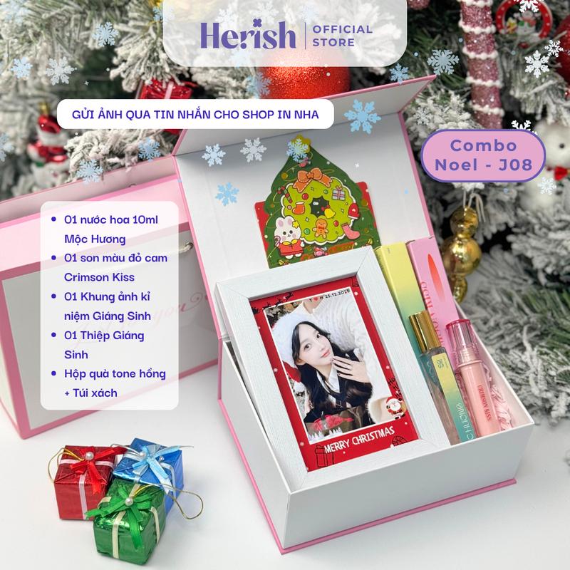   GỬI ẢNH CHO SHOP IN  Box Quà Mỹ Phẩm Xinh Xắn Quà Giáng Sinh Cho Bạn Gái Cho Vợ Noel 2025 