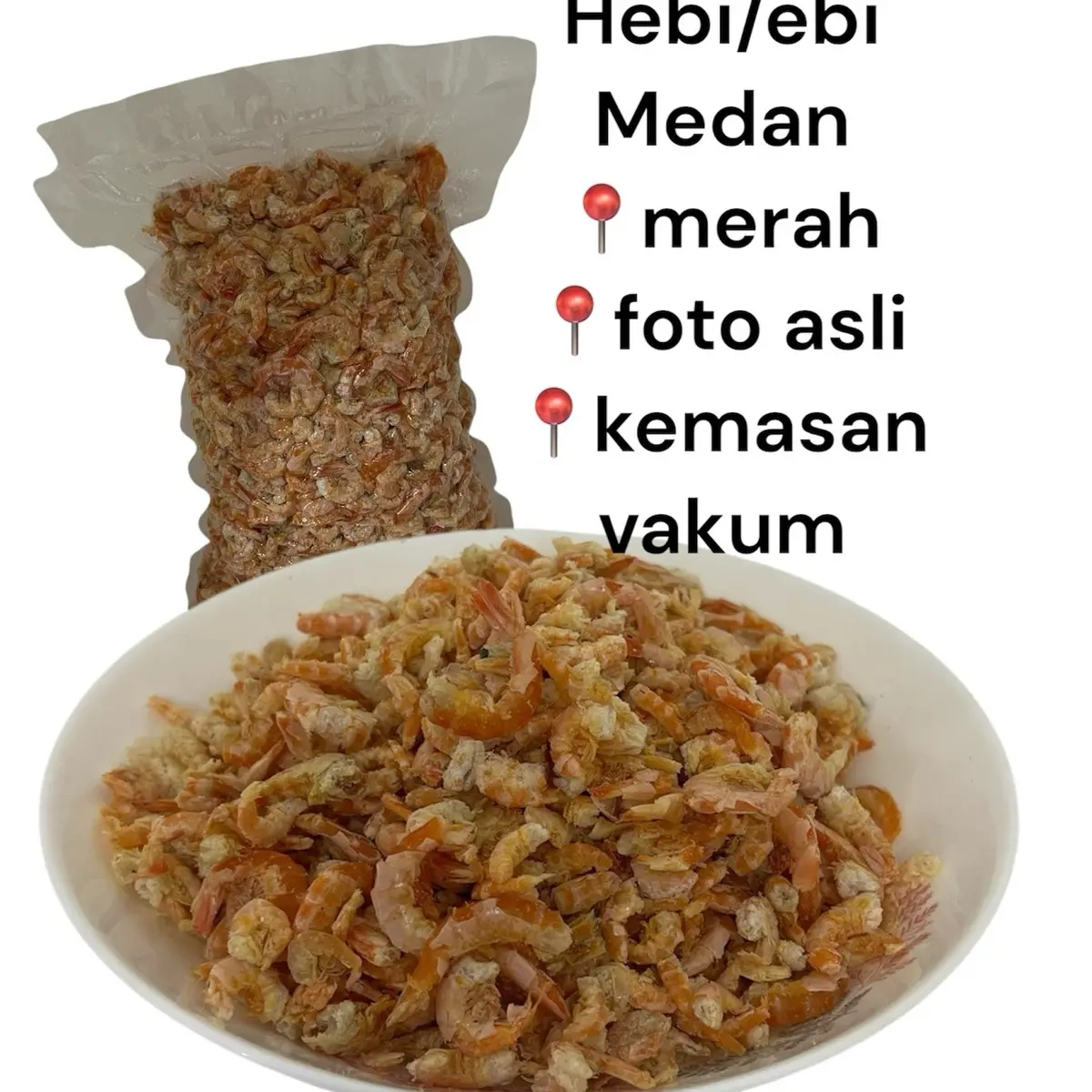 Ebi Kering 250gr/ Hebi Medan 250gr Makanan Food