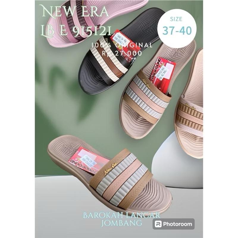 SANDAL SLOP KARET WANITA NEW ERA LB E 915121 SIZE 37-40 1