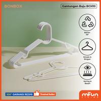 Gambar BONBOX Gantungan Baju 10 pcs Bahan PP BCH10 dari MiFun Living Kota Denpasar 1 Tokopedia