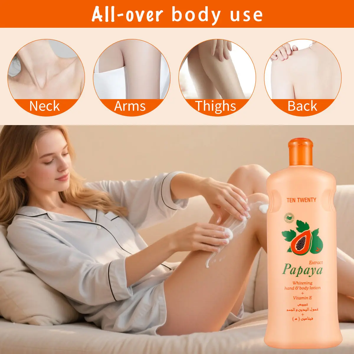 BUY 1 TAKE 1】Papaya Whitening Body Lotion Glutathione Spf 100 Effective  Permanent Whitening Anti-Wrinkle Anti Aging Containing VE Moisturizer  Organic Fragrance moisturizing skincare