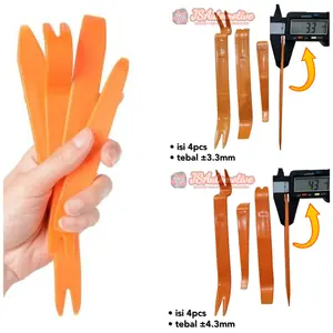 Set isi 4pcs Alat Cukit Congkel Pembuka Bongkar Lepas Panel Doortrim Dashboard Aksesoris Mobil, Buka Congkel Body Motor - Tool Pry