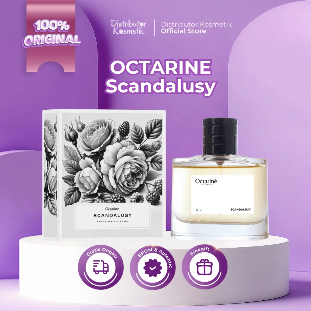 Distributor Kosmetik - Octarine Parfum Scandalusy Wangi Tahan Lama - Minyak Wangi Aroma Lembut