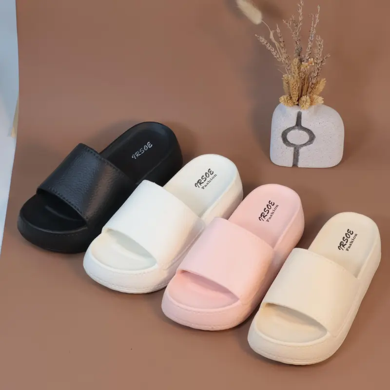 Sendal Selop Wanita Bahan 520M-2 Karet EVA Model Kulit Jeruk Lembut Anti Slip Anti Licin Santai Shoes 0