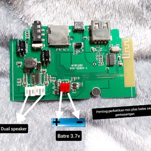 Modul mesin mp3 bluetooth Audio YS-2025 DUAL IC/SPEAKER