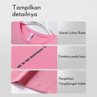 Gambar ECOISM Kaos Lari Wanita Baju Olahraga Lengan Pendek Dry Fit Gym Outdoor Yoga Sport running pilates - Black, M dari ECOISM Official Store Kota Bekasi 2 Tokopedia
