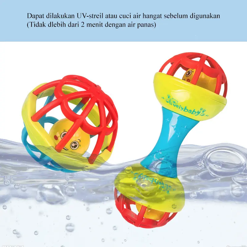 [FELIZKIDS] [FK124] Mainan Bayi Rattle Stick Bunyi Bola Kerincingan Baby Soft Teether Gigitan Bayi BPA Free 5