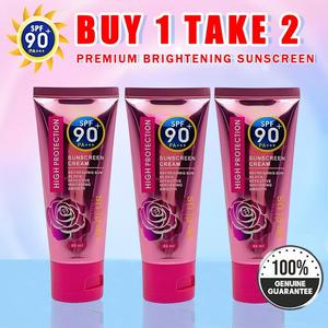 Buy 1 Take 2 SPF90+ Sunscreen Cream High Protection UV PLUS 60ml Whitening Cream Long Lasting