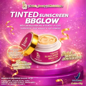 BEBEB BEAUTY Tinted Sunscreen BBGLOW 10GR Melindungi Kulit dari Sinar UV Mencerahkan & Mencegah Tanda Penuaan