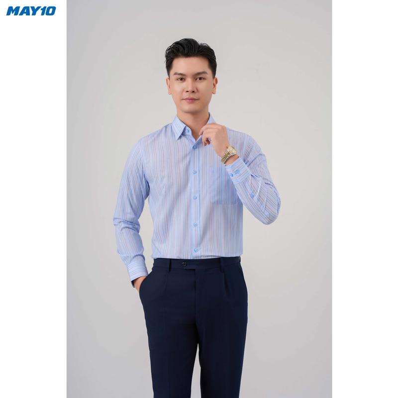  Sơ mi nam BAMBOO dài tay May 10 010123275 - #AD102 form Regular 