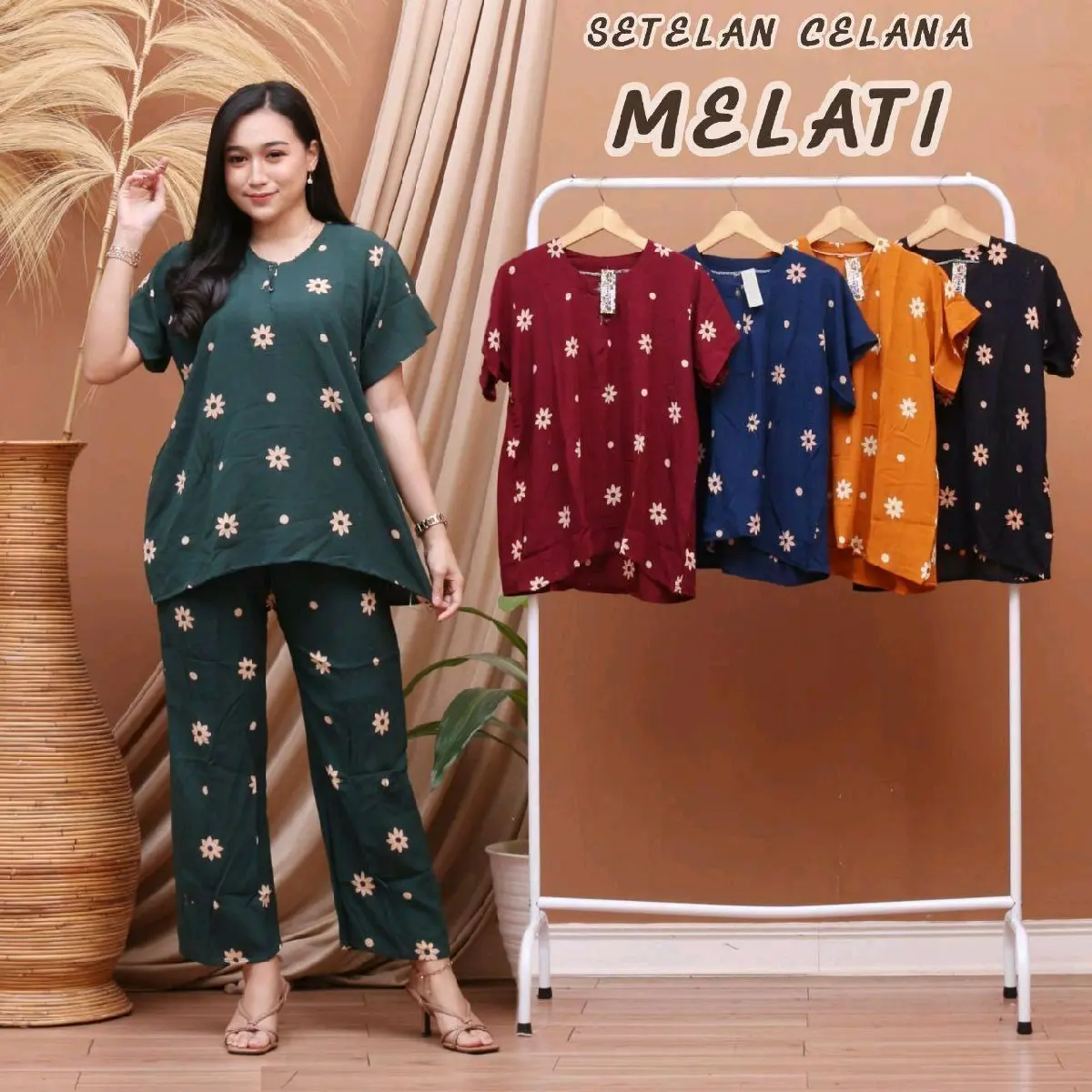 Setelah Daster CP / Setelan Piama / Baju Tye Dye / Baju Tidur Celana Panjang