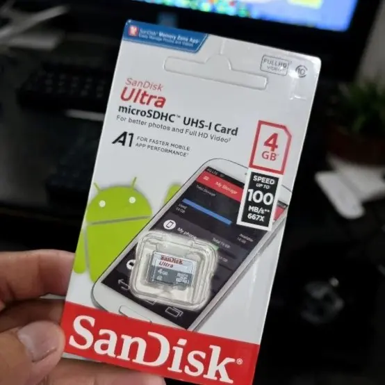 Sandisk Ultra 100MPS MicroSD UHS-I Card class 10 Micro SD 4GB kartu memory kartu memori