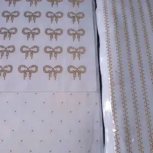 Aksesoris diamond gold payet tikar gosok PERLEMBAR (Shawrosky style abaya,gamis,hijab) Kain