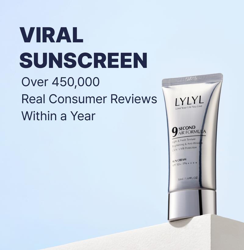 Product Introduction of [LYLYL] 9 Second Air Formula Sunscreen (50ml/10ml) Sun Protection 0
