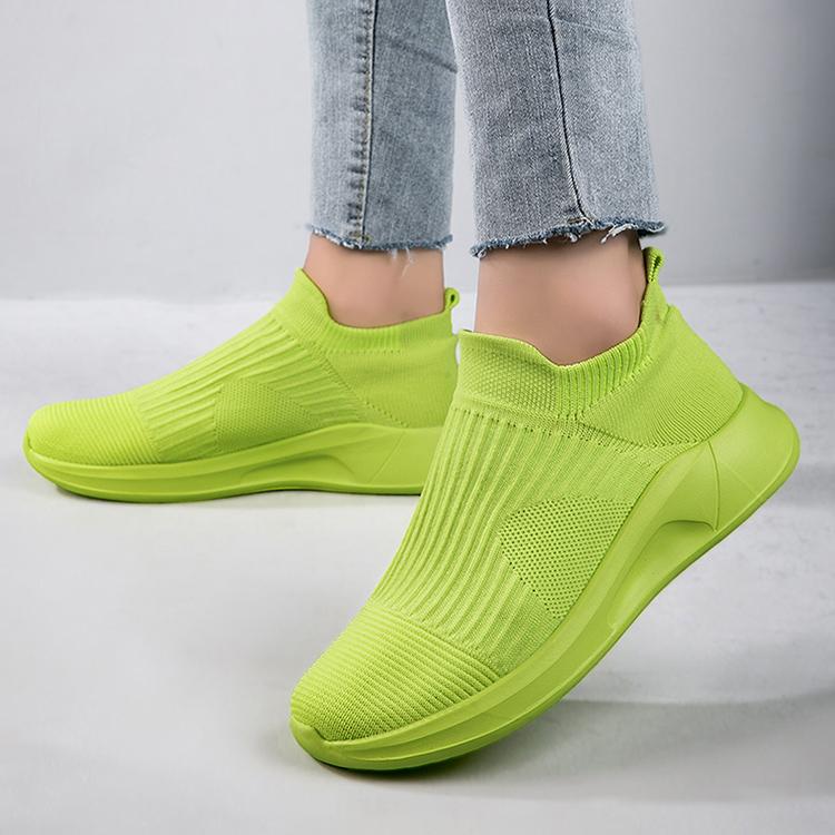 Product Introduction of Giày Thể Thao, Đế Mềm Siêu Nhẹ, Lưới Flyknit, Thoáng Khí, Dành Cho Nữ, Giày Tất, Thích Hợp Cho Các Cặp Đôi, Nhẹ, Thoải Mái, Chống Mùi, Chống Trượt, Dễ Phối Đồ, Thường Ngày, Giày Nữ 24