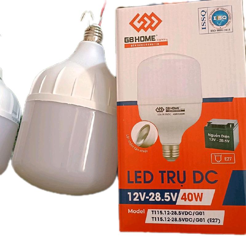 BÓNG ĐÈN LED KẸP BÌNH ẮC QUY 12V 40W-G8 ANH SANG TRĂNG CÓ MÓC TREO