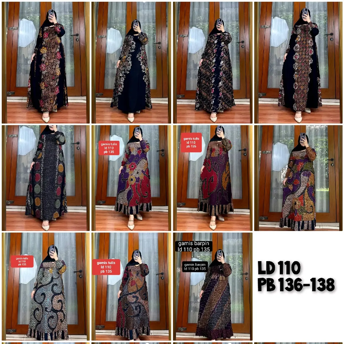 Gamis Batik Setorjoan Laseman Cap Busui Friendly LD110- 115 PB138- Baju Muslim Modis dan Nyaman untuk Semua Ukuran - Motif Rayon Cantik Panjang Menyusui Formal Santai Pekalongan Dress