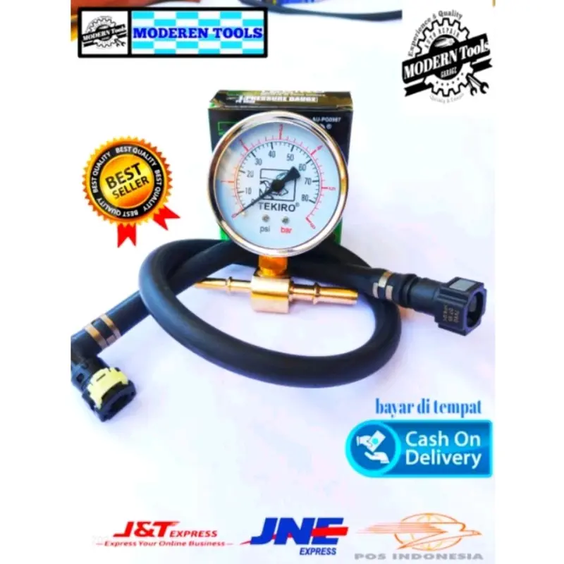 Terbaru FUEL PRESSURE GAUGE ALAT UKUR TEKANAN POMPA BENSIN | FUEL PRESURE GAUGE ROTAK full pump 4