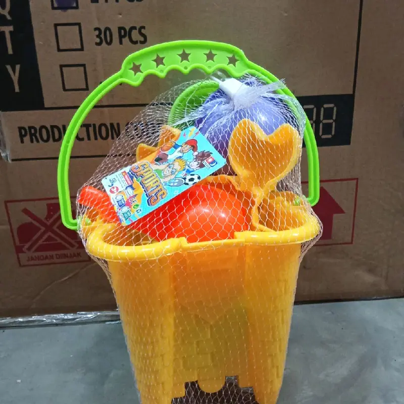 Ember Pantai TB 02 dengan Berbagai Macam Cetakan Toys/mainan cetakann pasir murah aneka/ istana pasir + bubble wrap 7