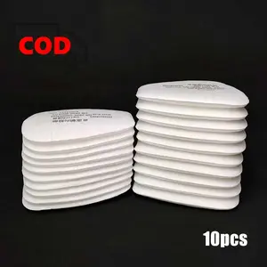 Masker Gas Filter Debu Asap Polusi Respirator Cotton 5N11 KN95 6200 10 PCS