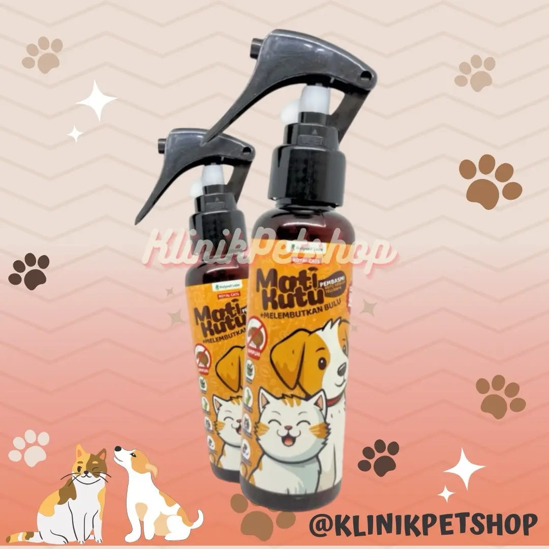 MATIKUTU OBAT ANTI KUTU PEMBASMI KUTU KUCING ANJING KELINCI HERBAL AMAN TERJILAT 100 ML dan 200ML