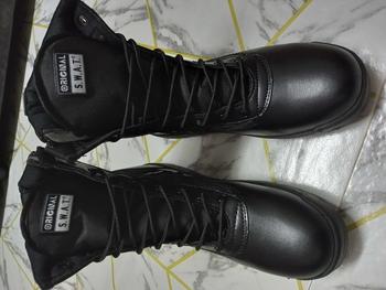 Product Review of Men Original SWAT Classic 9" Tactical Military Boots Side Zip Combat Forces Shoes/ Kasut Operasi LelakI from k**6 1