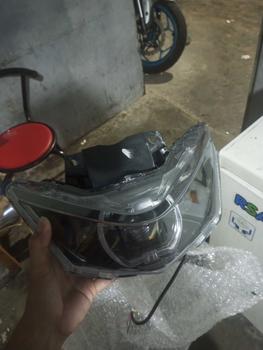 Product Review of Reflektor lampu depan BEAT DELUXE BILED GEN 1 2020-2023 MATRIX X1 ukuran 4,5 inc Motorcycle Foto from i**🥷 1