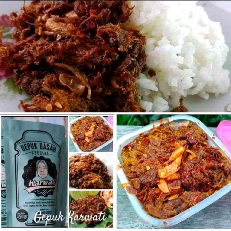 gepuk sapi spesial karwarti/abon sapi basah - Shop | Tokopedia