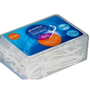 (WAJIB PAKAI) Guardian Dental Floss Picks Benang Gigi 50pcs