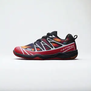 Sepatu Badminton Sport Voli Bulutangkis Running Olahraga Gym Senam Lari Terbaru Pria Wanita B14 Uniseks dengan Bahan PU Leather dan Karet Harga Terjangkau