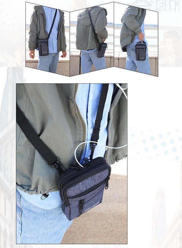 Product Introduction of Waterproof Waist Bag Portable Purse Single/double Layer Outdoor Waist Fanny Pack with Belt Phone Pouch Unisex Purses 18