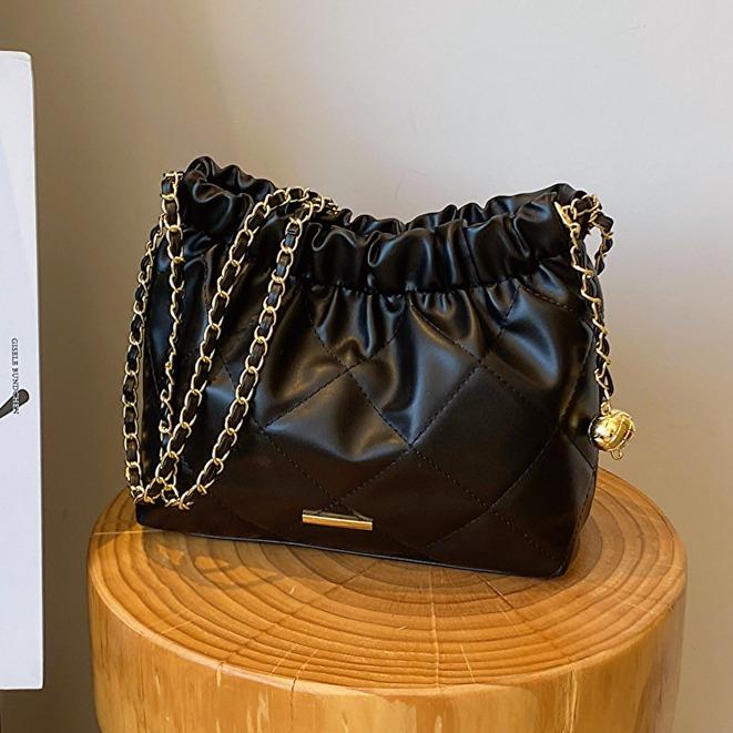 Túi Đeo Vai Nữ Mới Túi Đeo Vai Nữ Đa Năng Dây Xích Chỉ Thêu Hình Thoi