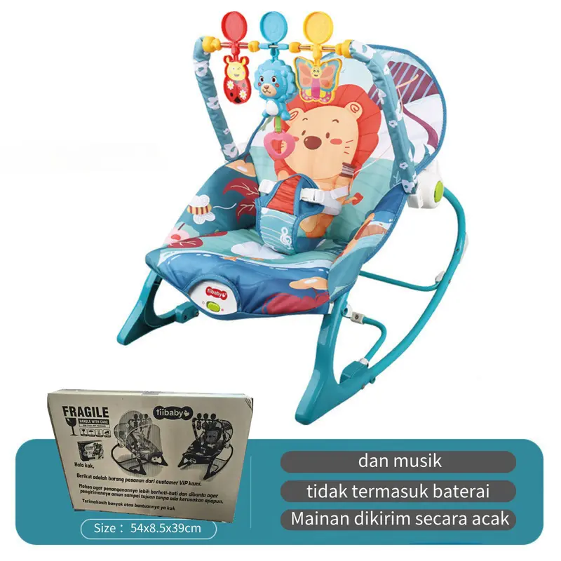 FLYBB Kursi Goyang Manual Bayi /Bouncer Bayi 10 In 1 Premium dilipat music Bouncer 4
