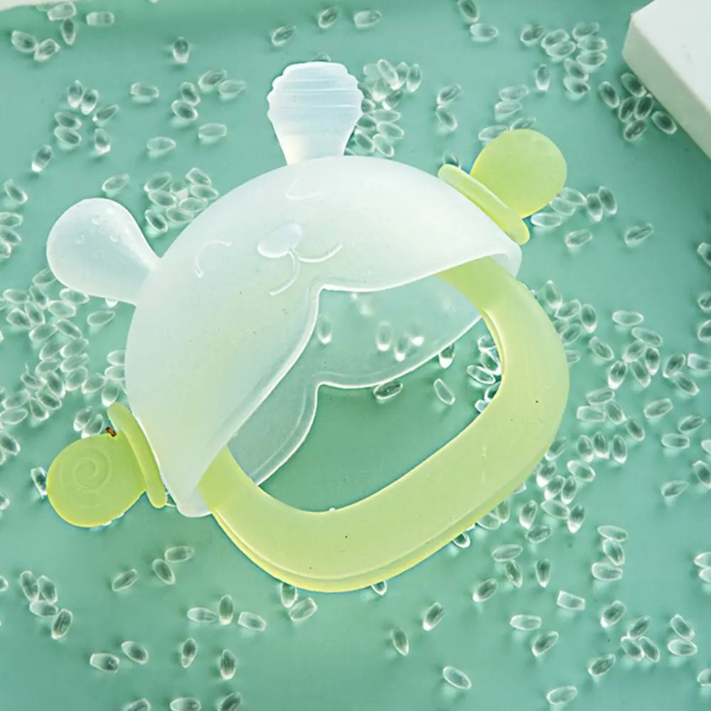 Cute Silicone Teether Gloves Washable Rrabbit Hand Teether Portable Anti-Eating Kids Teething Toys Infant