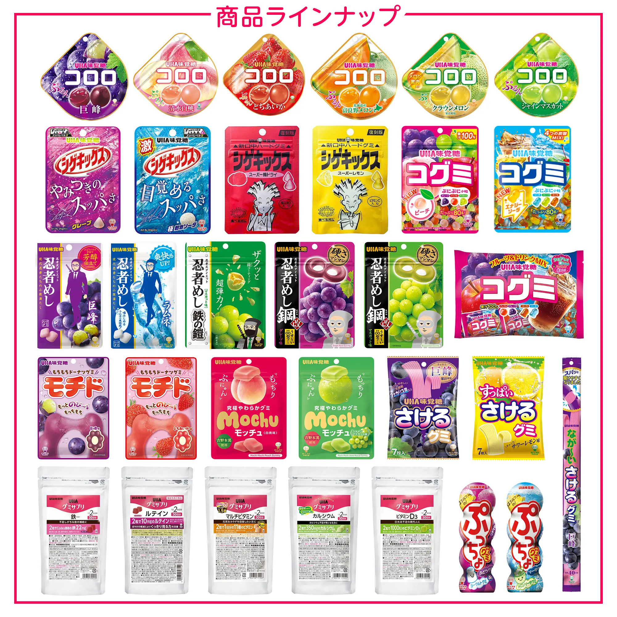 ✨新品 UHA味覚糖 裏グミセット2026 32種類のグミ-希少フレーバー + UHA味覚糖 裏グミセット2026 - 32種類のグミ - 希少フレーバーも