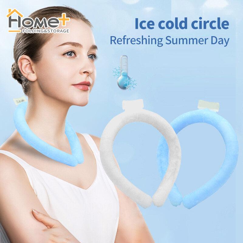 (HOME+) Hanging Neck Ice Ring Office Outdoor Sports Physical Cooling ...