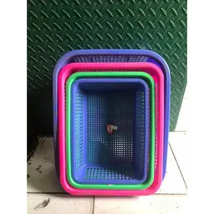 Keranjang jaring Shinpo 821 - Keranjang segi plastik warna