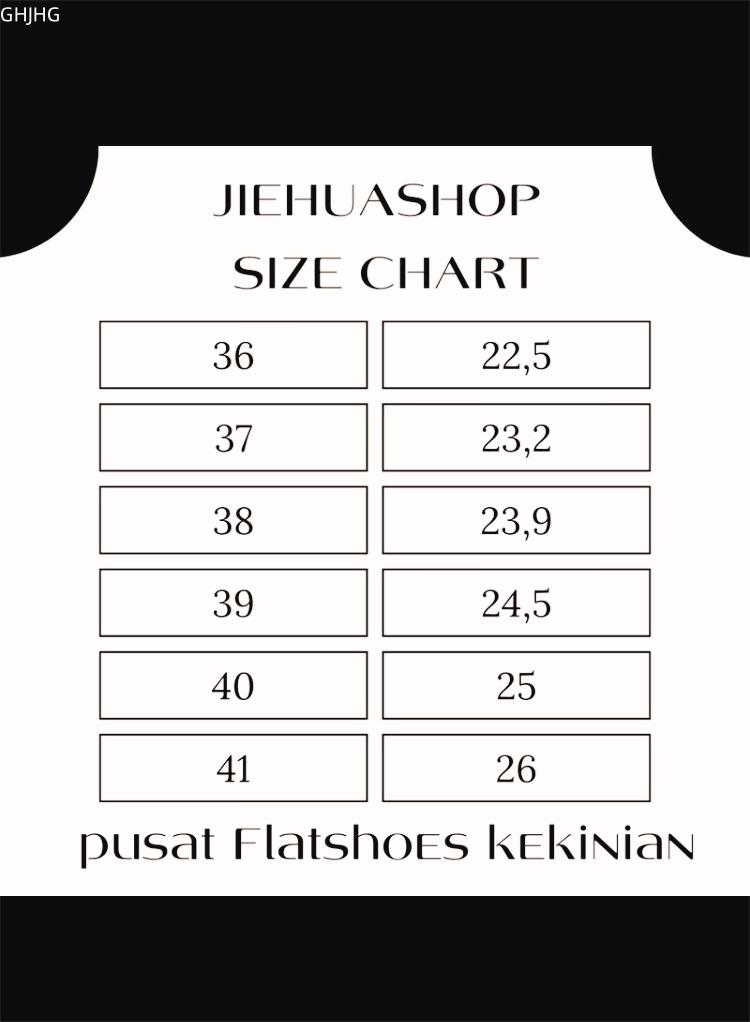 Product Introduction of JIEHUA Puspa Sepatu rata kerja,  lebar,  wanita dengan selesai licin Flat Shoes  Kantor Wanita D-1762 9