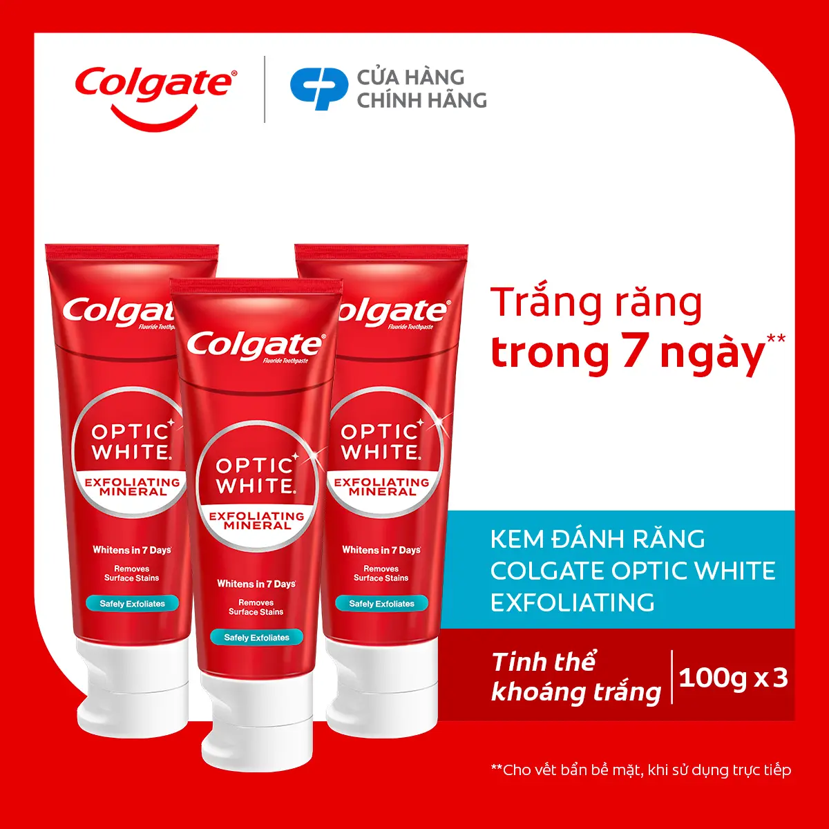 Colgate Optic White Exfoliating Mineral view 3