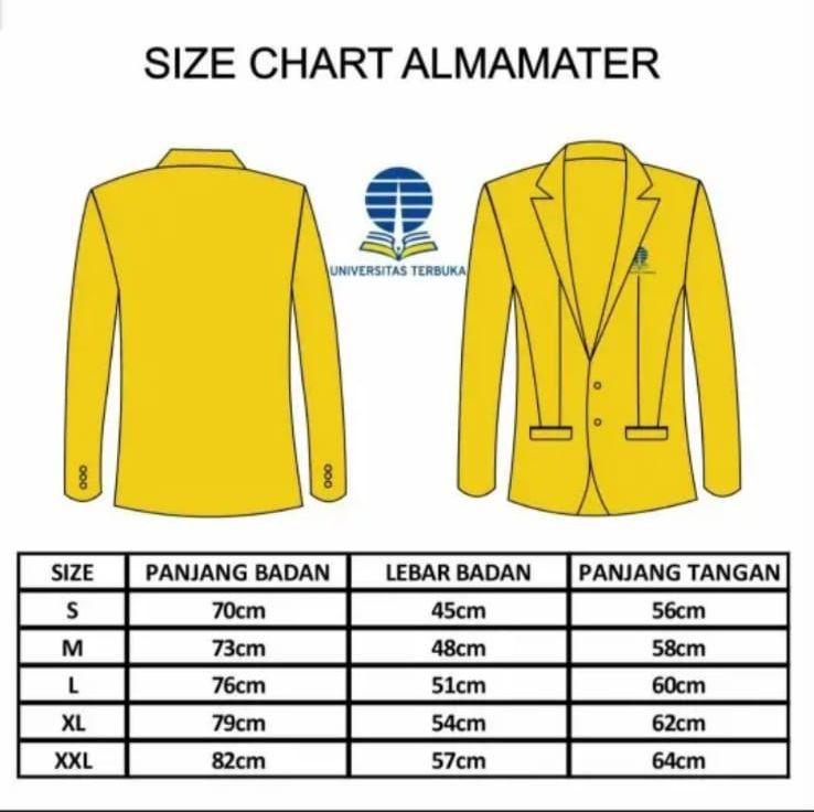 Product Introduction of ALMAMATER UNIVERSITAS TERBUKA Jas universitas Terbuka Almamater kampus jas kampus 5