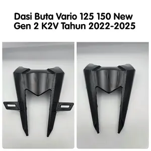 Dasi Buta Vario New 125 150 Gen 2 Panel Tameng Dasi Plat Nomor Honda Vario 125 Led New Gen 2 K2V 2022-2025 Hitam Glossy Motorcycle