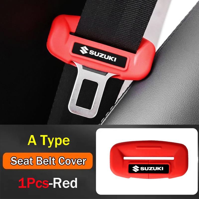 Product Introduction of 1Pcs Car Seat Belt Buckle Clip Anti-Scratch Pvc Protector Cover Car Accessories fit for Suzuki Swift Alto Jimny Vitara Ertiga APV 6