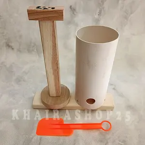 Cetakan pentol bakso cilok bahan PVC bonus lemet/spatula plastik diameter lubang 1 cm 1,5 cm 2 cm 2,5 cm dan 3 cm