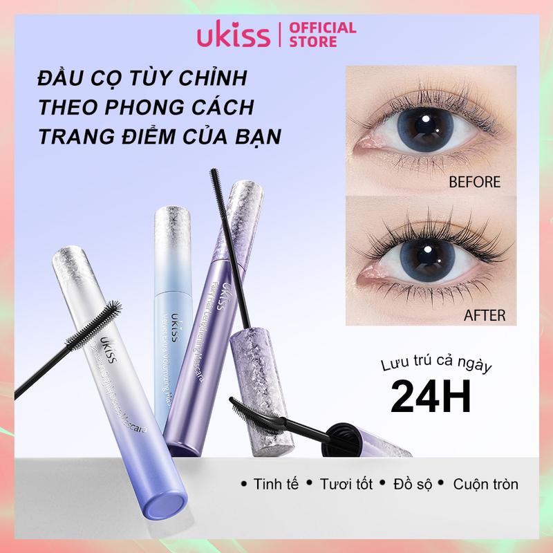UKISS Mascara Không Nhạn Nước Lâu Trôi Chống Trôi Chống Nhòe mỏng Xoăn Đặc Dài Mã Hóa Với Đầu Cọ Mịn 5g Thích Hợp Cho Trang Điểm Phụ Nữ Cosmecits Cosmetic Women Mỹ Phẩm