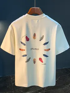 NVMD Baju Pria Distro T-shirt Kaos Pria Casual Look SLNDXURTK017-ZF Material Stretch Ringan Anti-Kusut Desain U Neck Regular Fit