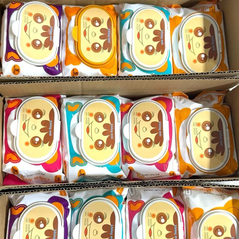 Combo 10 gói khăn ướt Baby  ....(350gr đến 400gr) an toàn và tiết kiệm. Phù hợp với mọi gia đình