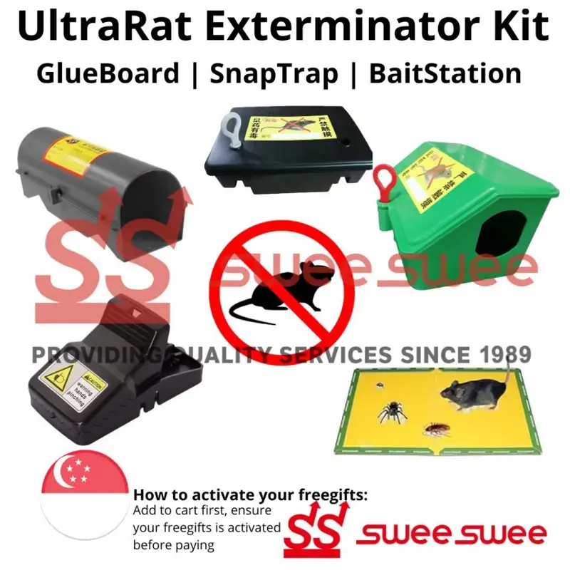 UltraRat CHEAPEST & READYSTOCK  UltraRat Exterminator Kit Bait station with rodenticide  CHRISTMAS GIFT