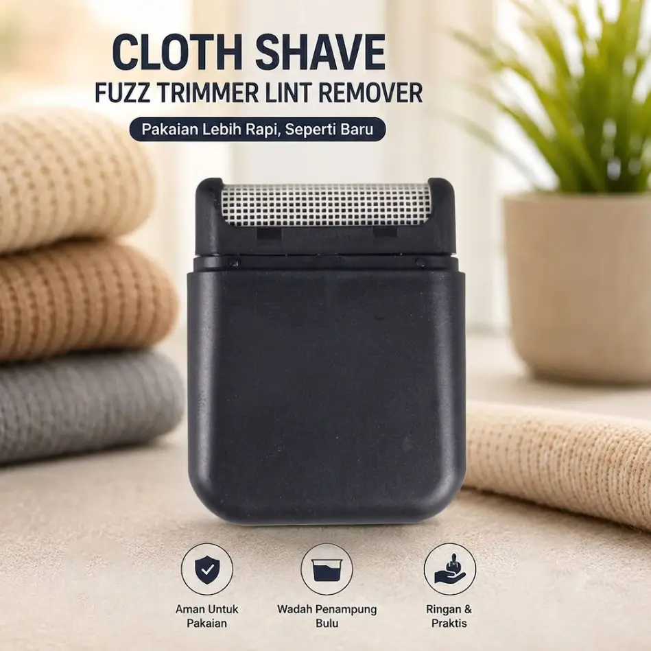 Cloth Shave Fuzz Trimmer Lint Remover Penghilang Bulu Pakaian