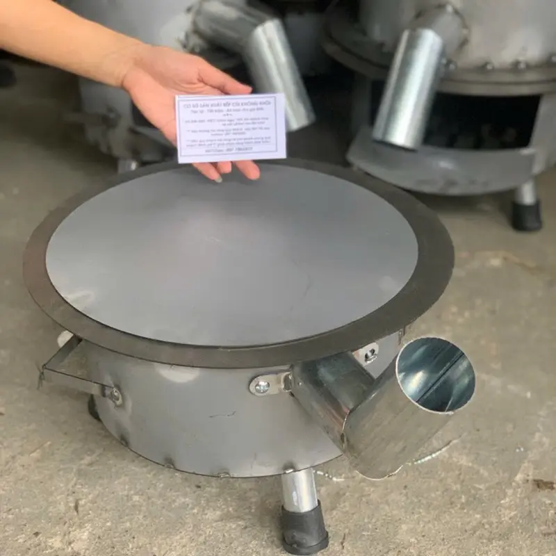 Bếp Tròn Chống Đen Nồi C40 + Chất Liệu Thép Liên Xô Bền Đẹp - Đủ Phụ Kiện Đi Kèm Camping 0