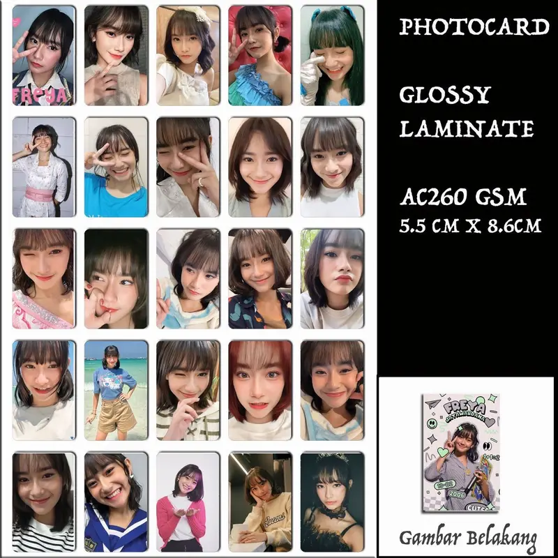 [ADEL] photocard jkt48 versi oshi 1 set isi 25 foto gambar 2 sisi free inner sleeve dan pc random 4